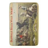 Buffalo Bill Wild West Cowboy Paard Poster Badmat (Voorkant Verticaal)