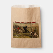 Buffalo Bill Wild West Cowboy Paard Poster Bedankzakje (Voorkant)