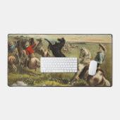 Buffalo Bill Wild West Cowboy Paard Poster Bureaumat (Keyboard & Muis)