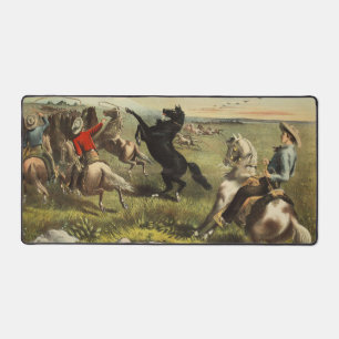 Buffalo Bill Wild West Cowboy Paard Poster Bureaumat