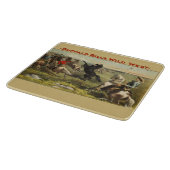 Buffalo Bill Wild West Cowboy Paard Poster Snijplank (Hoek)