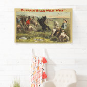 Buffalo Bill Wild West Cowboy Paard Poster Spandoek (Insitu)