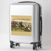 Buffalo Bill Wild West Cowboy Paard Poster Sticker (Koffer)