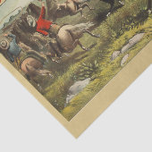 Buffalo Bill Wild West Cowboy Paard Poster Tissuepapier (Detail)