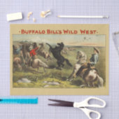 Buffalo Bill Wild West Cowboy Paard Poster Tissuepapier (Craft)