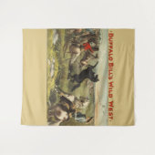 Buffalo Bill Wild West Cowboy Paard Poster Wandkleed (Voorkant (horizontaal))