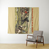 Buffalo Bill Wild West Cowboy Paard Poster Wandkleed (In Situ (horizontaal))