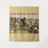 Buffalo Bill Wild West Cowboy Paard Poster Wandkleed (Voorkant)