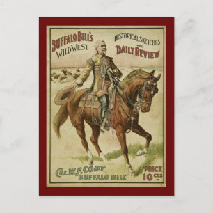 Buffalo Bill Wild West Daily Shows Briefkaart