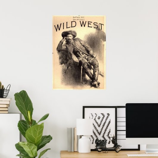 Buffalo Bill Wild West Poster (Thuiskantoor)