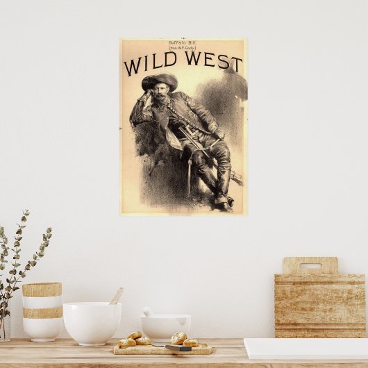 Buffalo Bill Wild West Poster (Keuken)