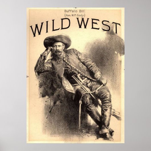 Buffalo Bill Wild West Poster (Voorkant)