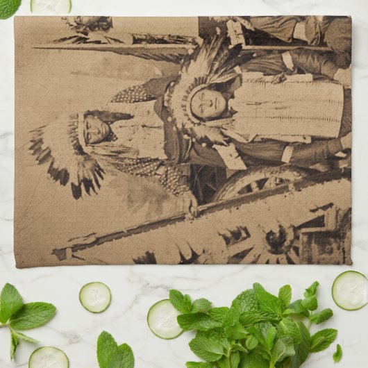 Buffalo Bill Wild West Show Sioux Chiefs Theedoek (Gevouwen)