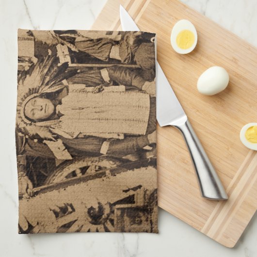 Buffalo Bill Wild West Show Sioux Chiefs Theedoek (Quarter Fold)