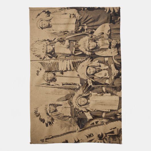 Buffalo Bill Wild West Show Sioux Chiefs Theedoek (Verticaal)