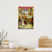 Buffalo Bill Wild West VINTAGE POSTER (Keuken)