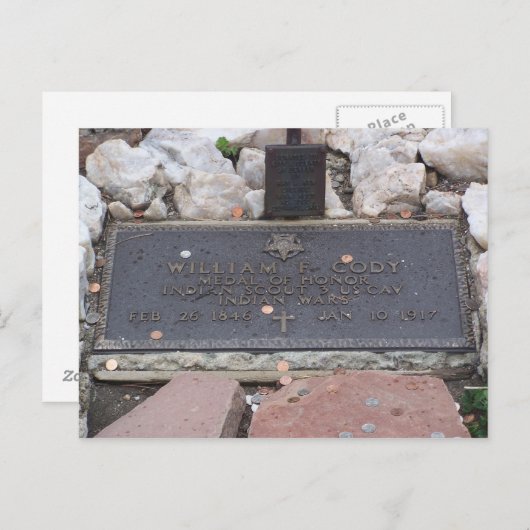 Buffalo Bill - William Cody Grave Briefkaart (Voorkant / Achterkant)