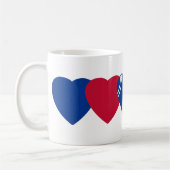Buffalo Bills Football Heart Design Koffiemok (Links)