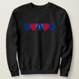 Buffalo Bills Heart Football Dark Trui