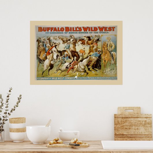 Buffalo Bill's Rough Riders Poster (Keuken)