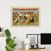 Buffalo Bill's Rough Riders Poster (Thuiskantoor)