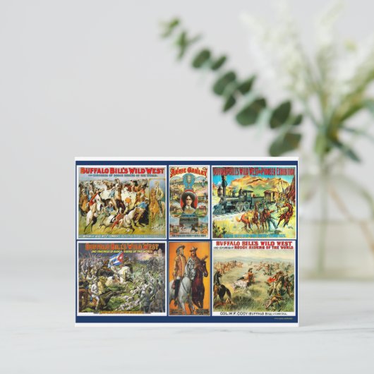 BUFFALO BILL'S WILD WEST BRIEFKAART (Staand voorkant)