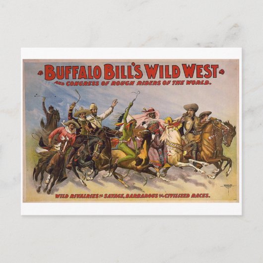 Buffalo Bills Wild West Show Briefkaart (Voorkant)