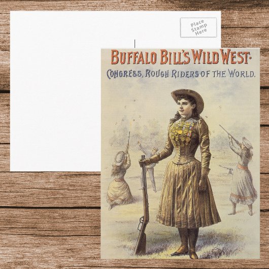 Buffalo Bill's Wild West Show met Annie Oakley Briefkaart
