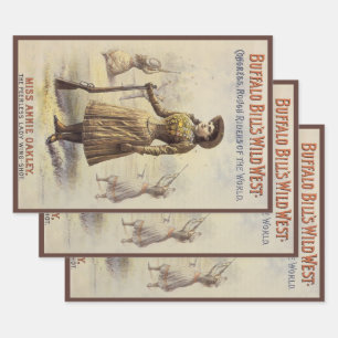 Buffalo Bill's Wild West Show met Annie Oakley Inpakpapier Vel