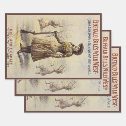 Buffalo Bill's Wild West Show met Annie Oakley Inpakpapier Vel (Set)
