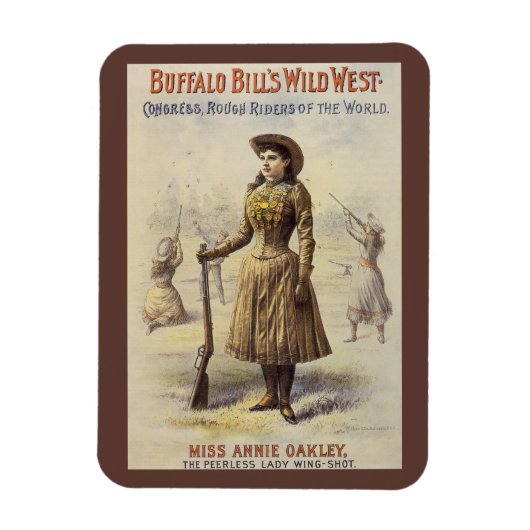 Buffalo Bill's Wild West Show met Annie Oakley Magneet (Verticaal)