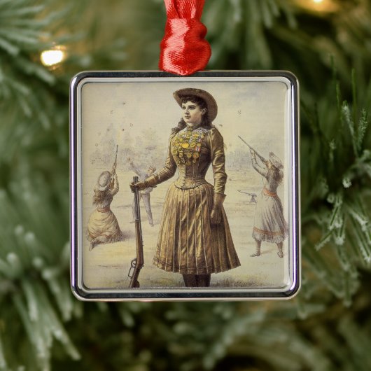 Buffalo Bill's Wild West Show met Annie Oakley Metalen Ornament (Boom)