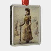 Buffalo Bill's Wild West Show met Annie Oakley Metalen Ornament (Rechts)