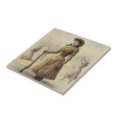 Buffalo Bill's Wild West Show met Annie Oakley Tegeltje (Zijkant)