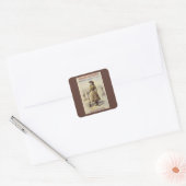 Buffalo Bill's Wild West Show met Annie Oakley Vierkante Sticker (Envelop)
