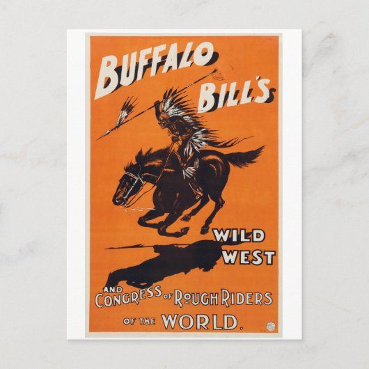 Buffalo Bill's Wilde West Briefkaart (Voorkant)
