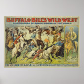 Buffalo Bill's Wilde West Cowboys Poster (Voorkant)
