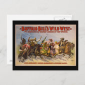 Buffalo Bill's Wilde West Cowboys Poster Briefkaart (Voorkant / Achterkant)