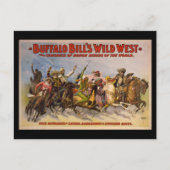 Buffalo Bill's Wilde West Cowboys Poster Briefkaart (Voorkant)