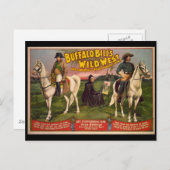 Buffalo Bill's Wilde West Cowboys Poster Briefkaart (Voorkant / Achterkant)