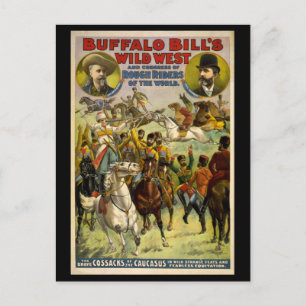 Buffalo Bill's Wilde West Cowboys Poster Briefkaart