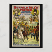 Buffalo Bill's Wilde West Cowboys Poster Briefkaart (Voorkant)