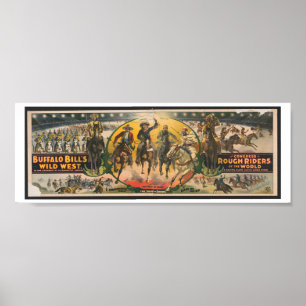 Buffalo Bill's Wilde West- en Rough Riders Poster