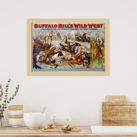 Buffalo Bill's Wilde West-Indiaas Poster (Keuken)