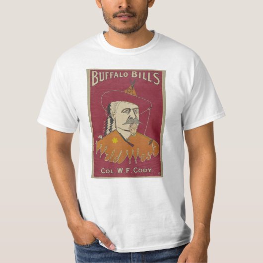 Buffalo Bill's Wilde West Poster 1890 T-shirt (Voorkant)