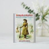 Buffalo Bill's Wilde West Poster Annie Oakley Briefkaart (Staand voorkant)