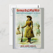 Buffalo Bill's Wilde West Poster Annie Oakley Briefkaart (Voorkant / Achterkant)