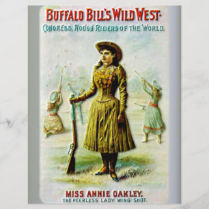 Buffalo Bill's Wilde West Poster Annie Oakley Flyer