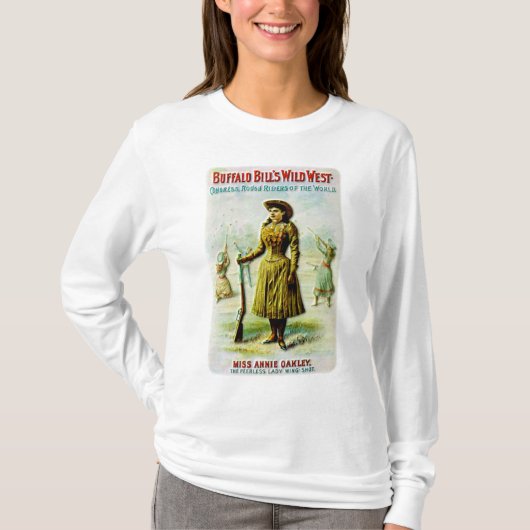 Buffalo Bill's Wilde West Poster Annie Oakley T-shirt (Voorkant)