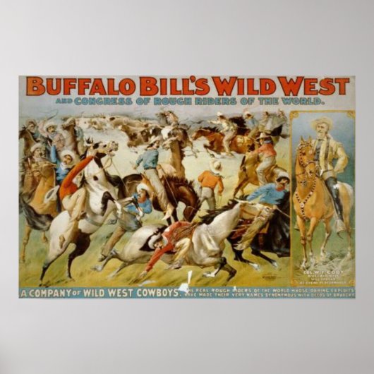 Buffalo Bill's Wilde West Show Poster (Voorkant)